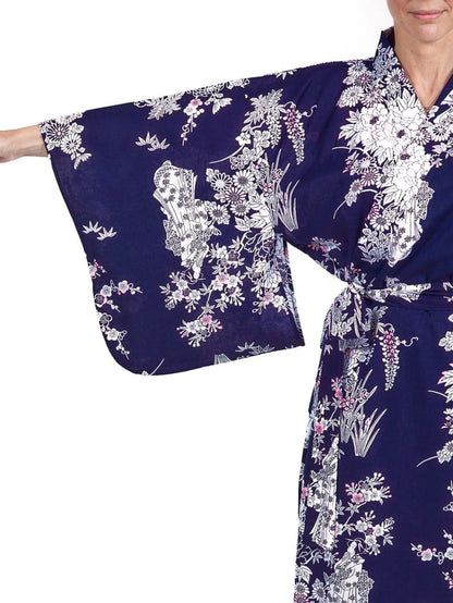 Women’s Yukata Kimono - Peony & Geisha