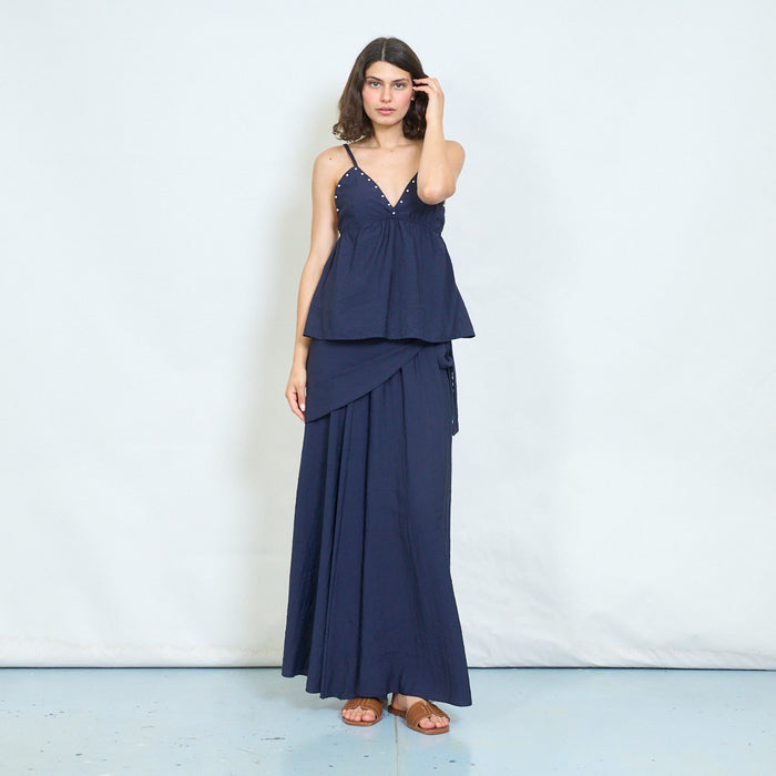 Wrap tie maxi skirt wholesale