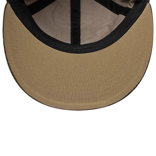 Pictured is this MLB Patchwork New York Yankees Retro Crown 9FIFTY cap in dark brown. 2